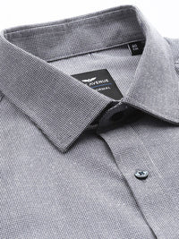 Park Avenue Self-Design Slim Fit Formal Shirt