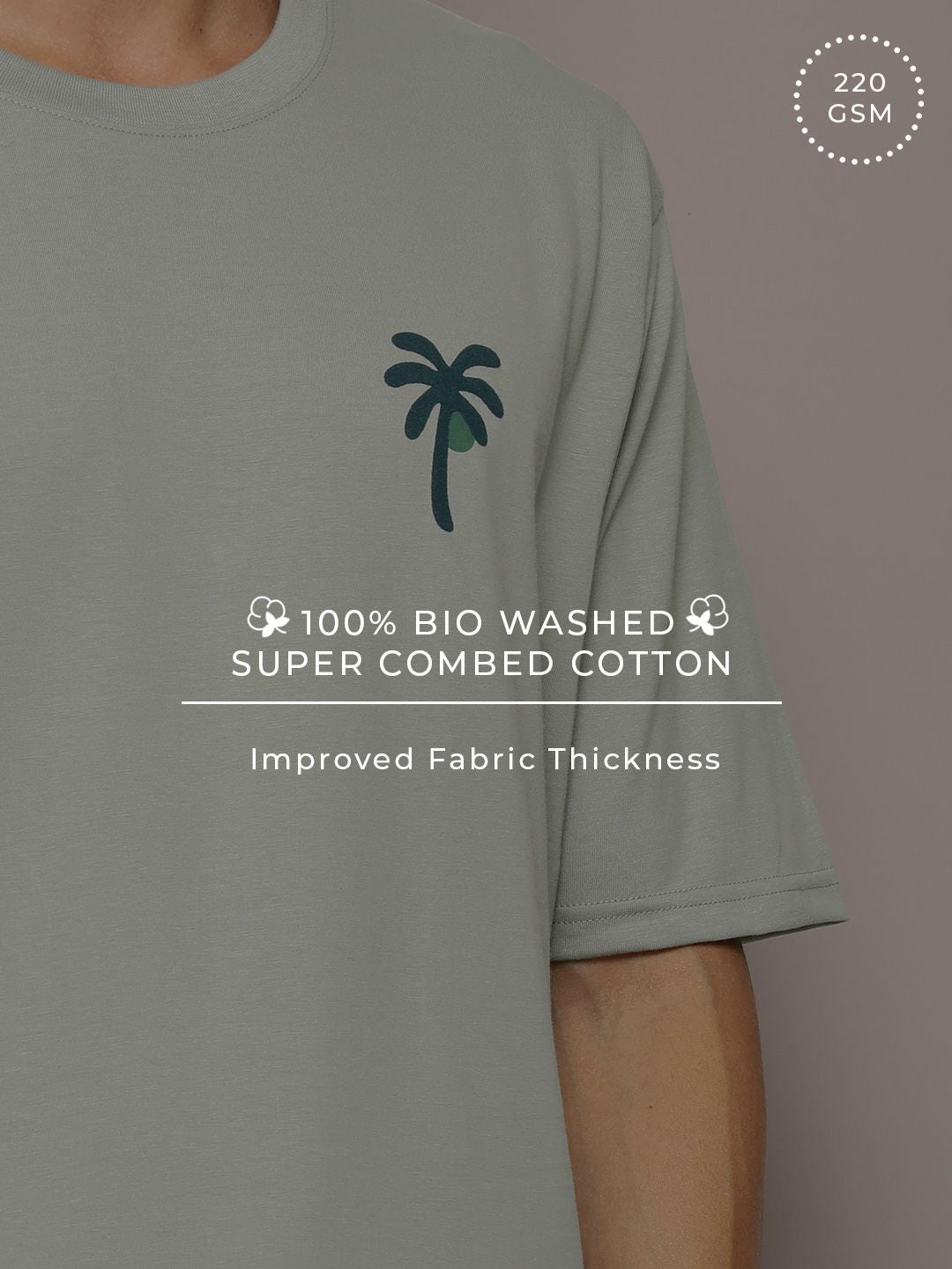 DILLINGER Men Graphic Printed Embossed Oversized T-shirt