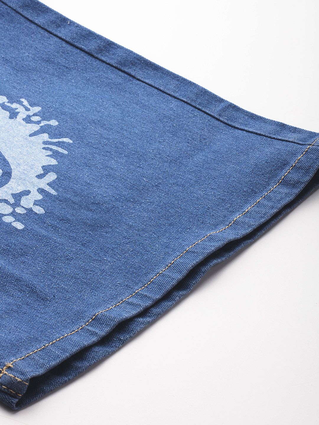 DressBerry Women Wide Leg Printed Stretchable Jeans