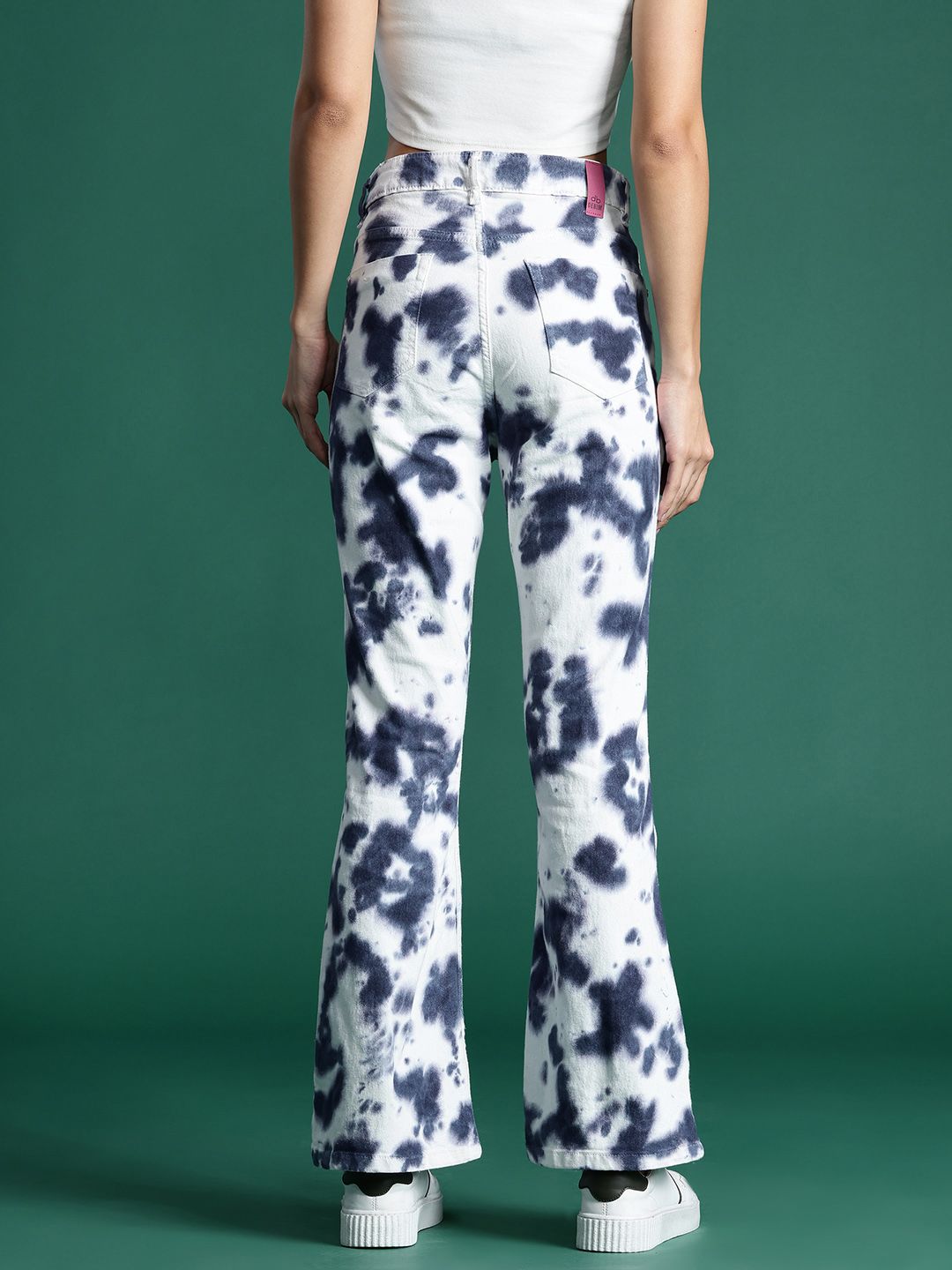 DressBerry Women Bootcut Fit Tie & Dye Dyed Jeans