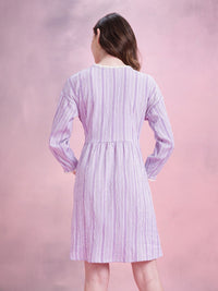 DressBerry Striped Empire Dress