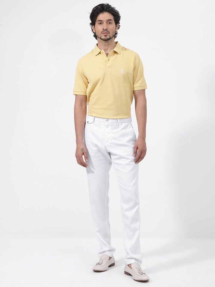 RARE RABBIT Men Paret-Bright Regular Fit Polo Collar Cotton T-Shirt