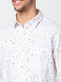 SPYKAR Men Cotton Classic Slim Fit Printed Casual Shirt