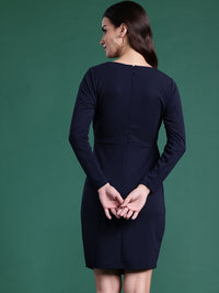 DressBerry Pleated Detail Wrap Dress