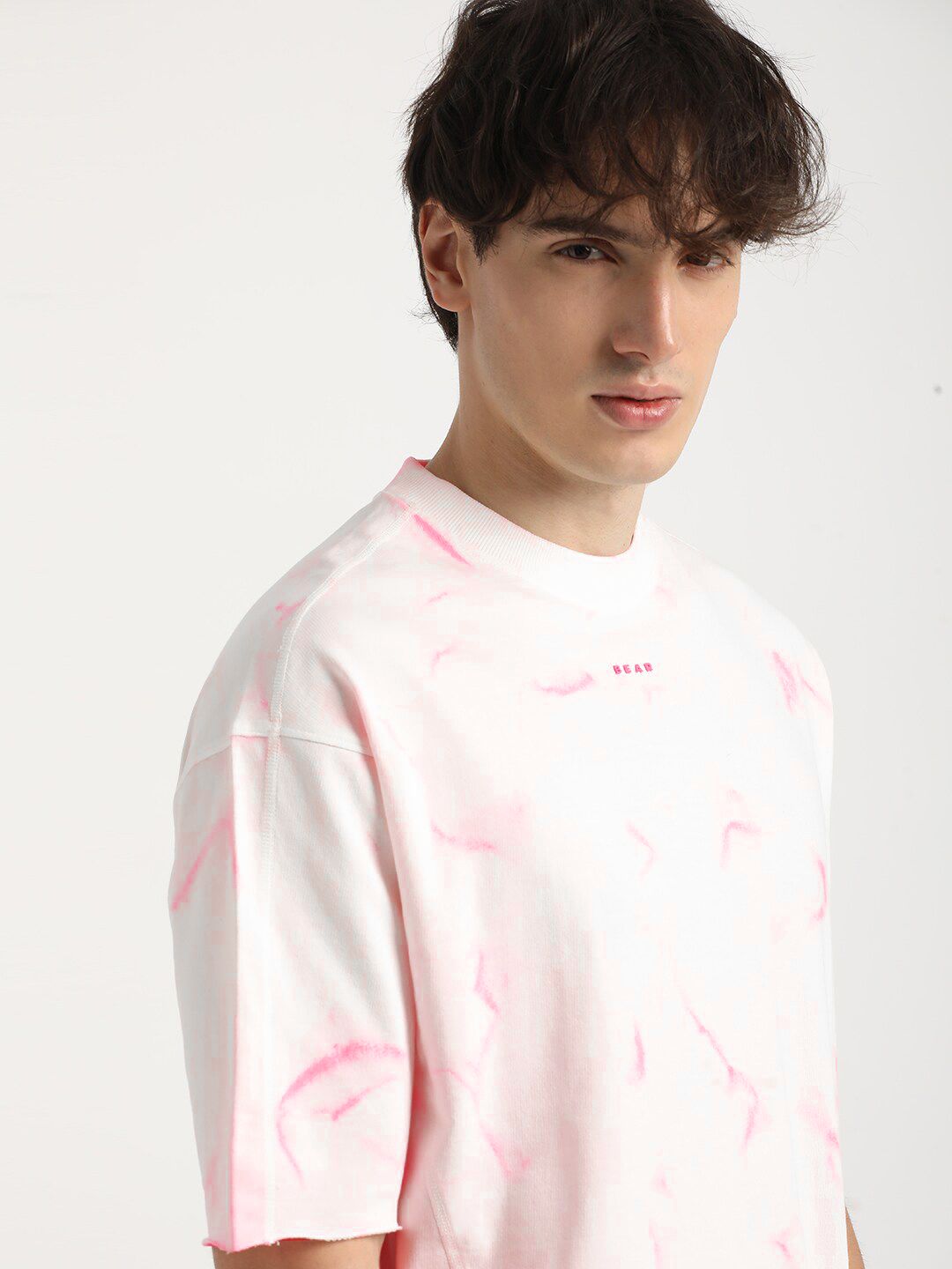 THE BEAR HOUSE Tie & Dye Pure Cotton Oversized T-shirt
