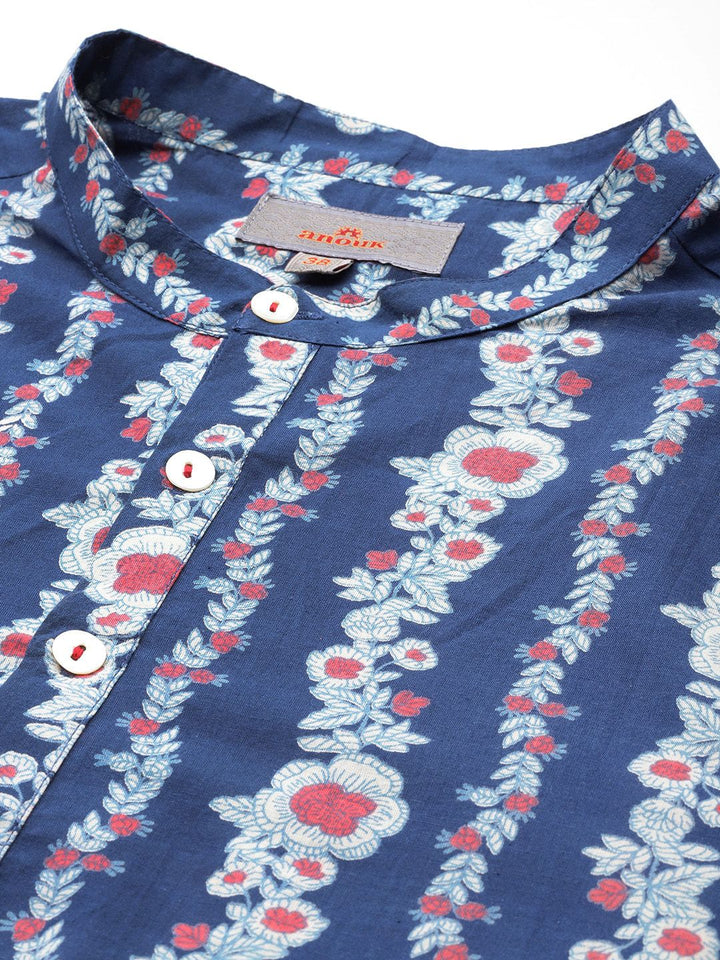 Anouk Kaarkhana Collection Pure Cotton Floral Print Kurta