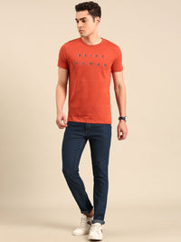 Being Human Typography Printed Pure Cotton T-shirt