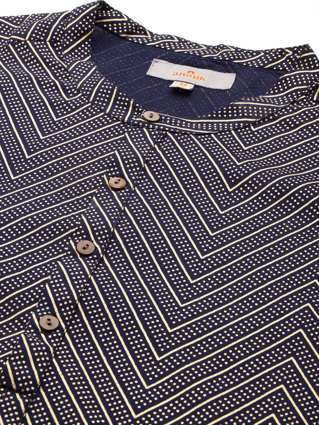 Anouk Printed Regular Kurta with Trousers