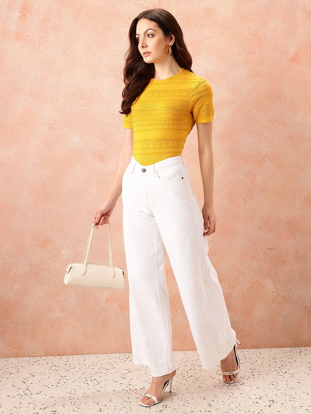 all about you Open Knit Top