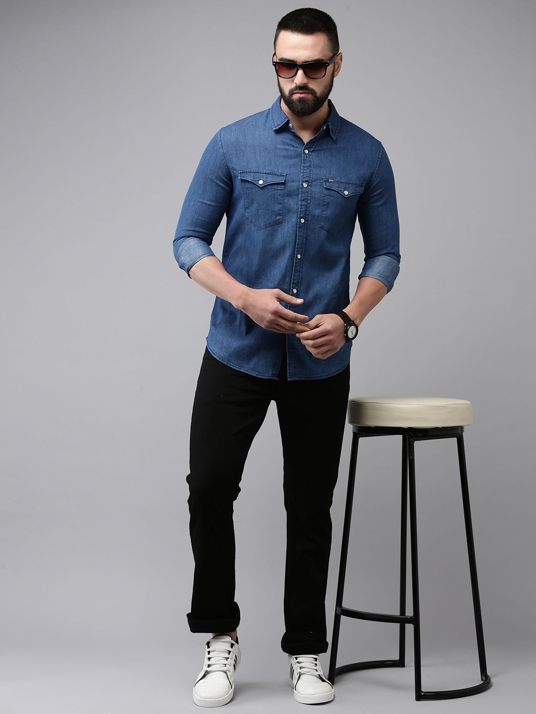 SPYKAR Solid Slim Fit Casual Shirt