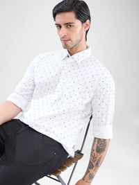 SPYKAR Men Slim Fit Opaque Printed Casual Shirt