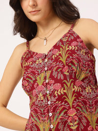 DressBerry Tropical Printed Cotton Cambric Dress