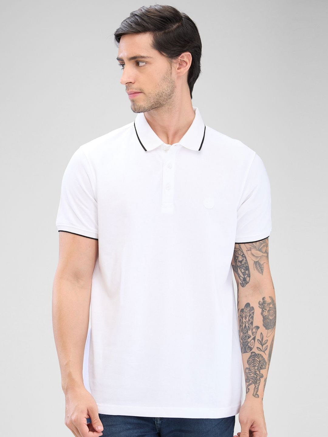SPYKAR Men Polo Collar Slim Fit T-shirt