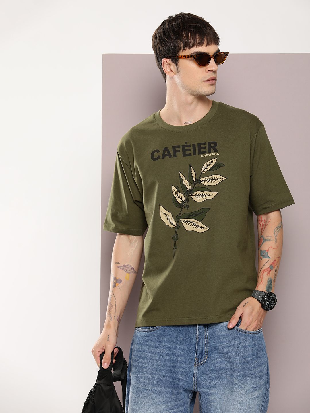 DILLINGER Men Graphic Printed Oversized T-shirt