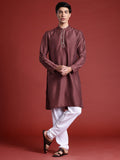 Anouk Woven Design Regular Kurta With Pyjamas