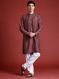 Anouk Woven Design Regular Kurta With Pyjamas