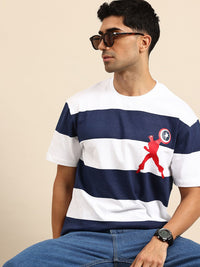 Being Human Striped Pure Cotton T-shirt