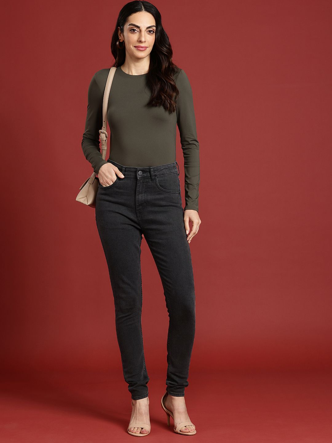 all about you Women Skinny Fit High-Rise Stretchable Jeans