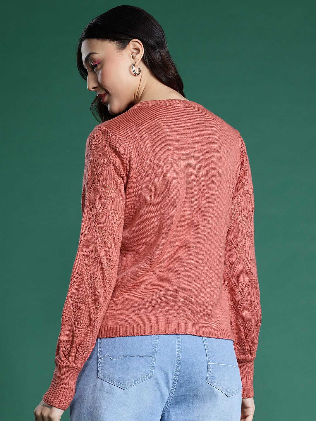 DressBerry Open-Knit Cardigan