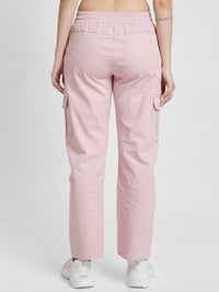 SPYKAR Women Mid-Rise Cotton Cargo Track Pants