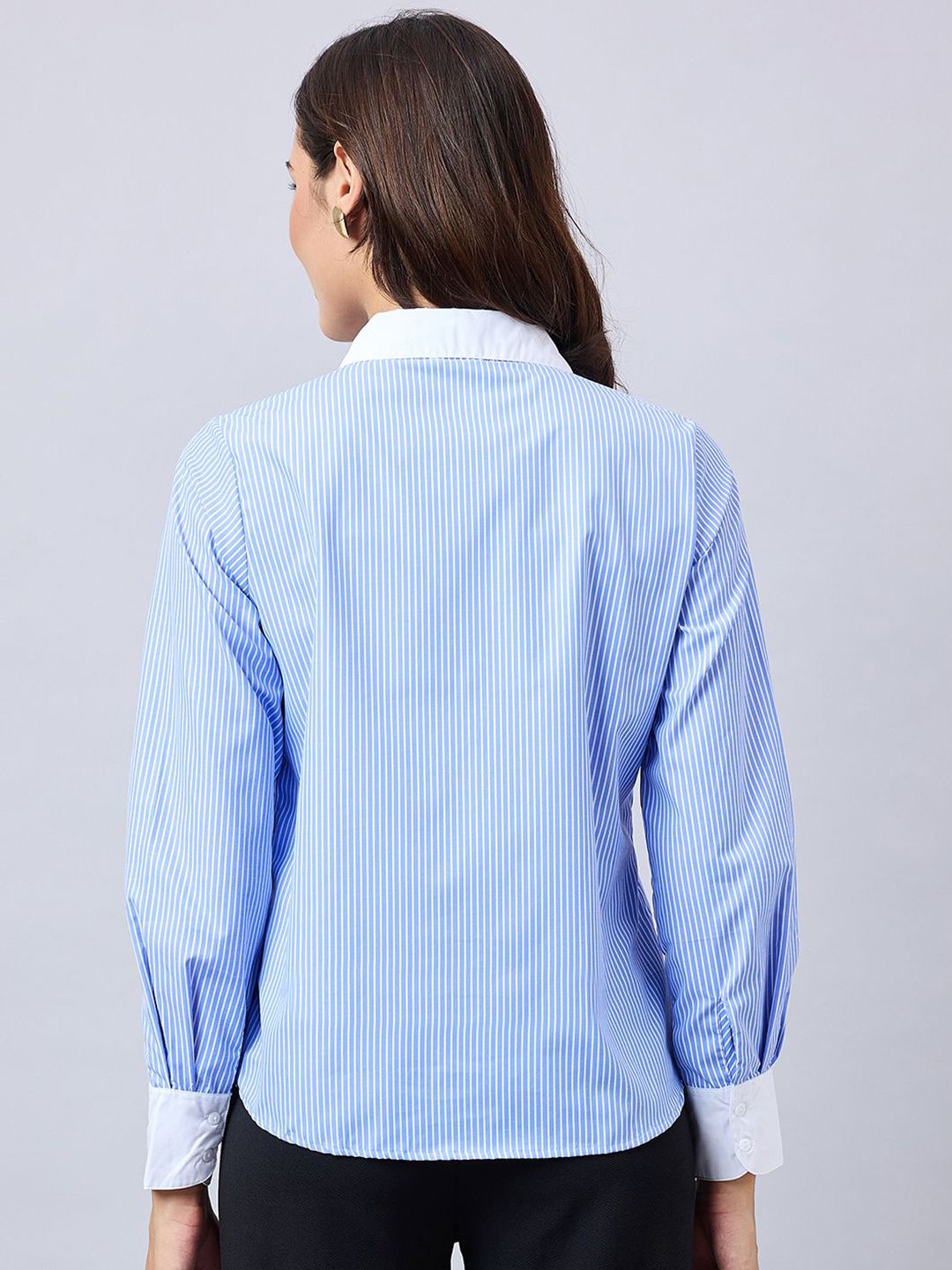 Style Quotient Women Smart Striped Formal Shirt