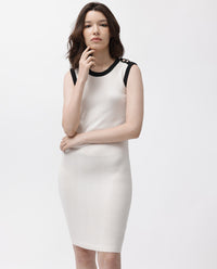 RAREISM Round Neck Sleeveless Sheath Dress