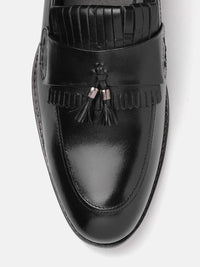 House of Pataudi Men Tasselled Formal Loafers