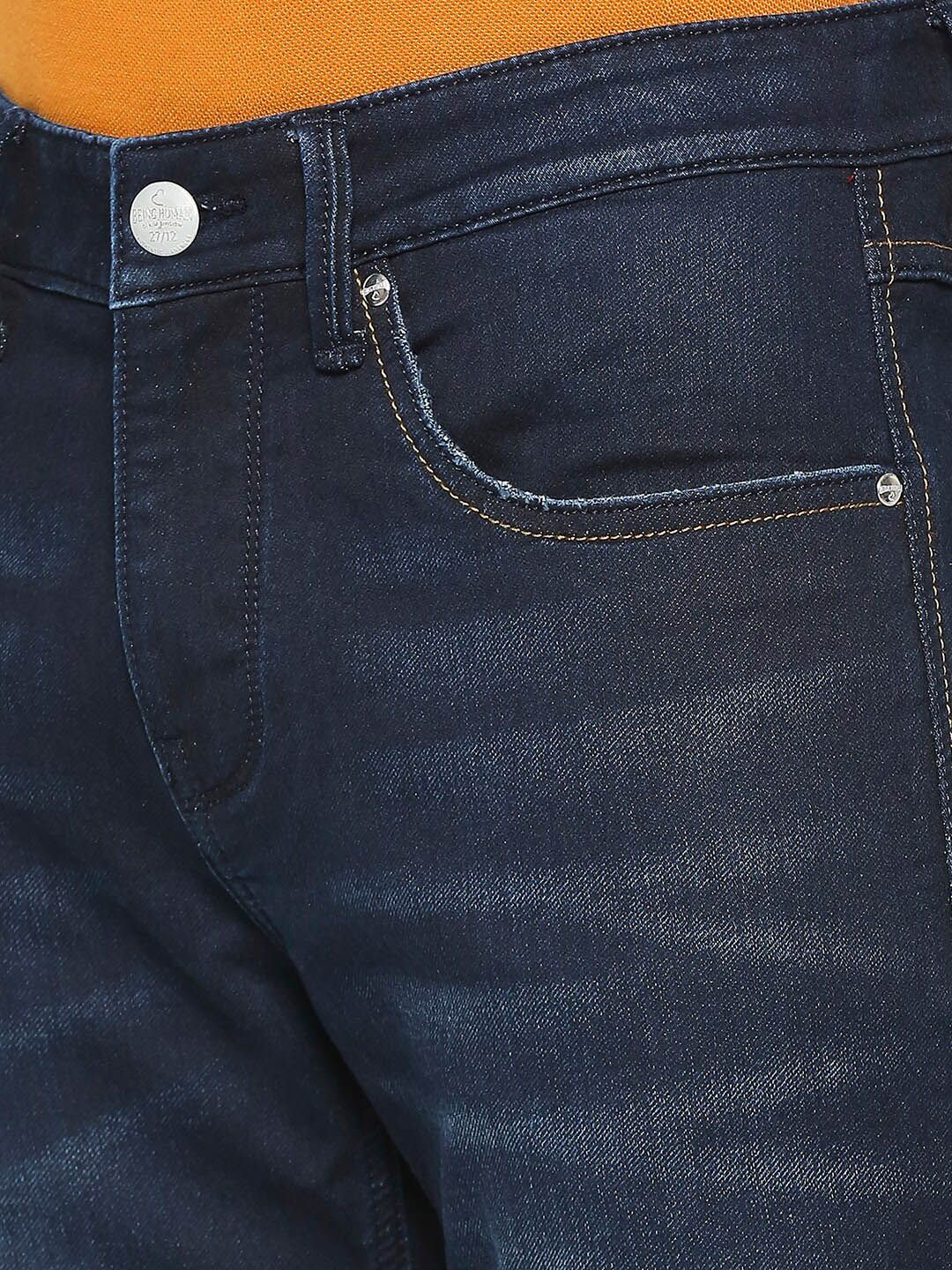 Being Human Men Slim Fit Clean Look Heavy Fade Jeans