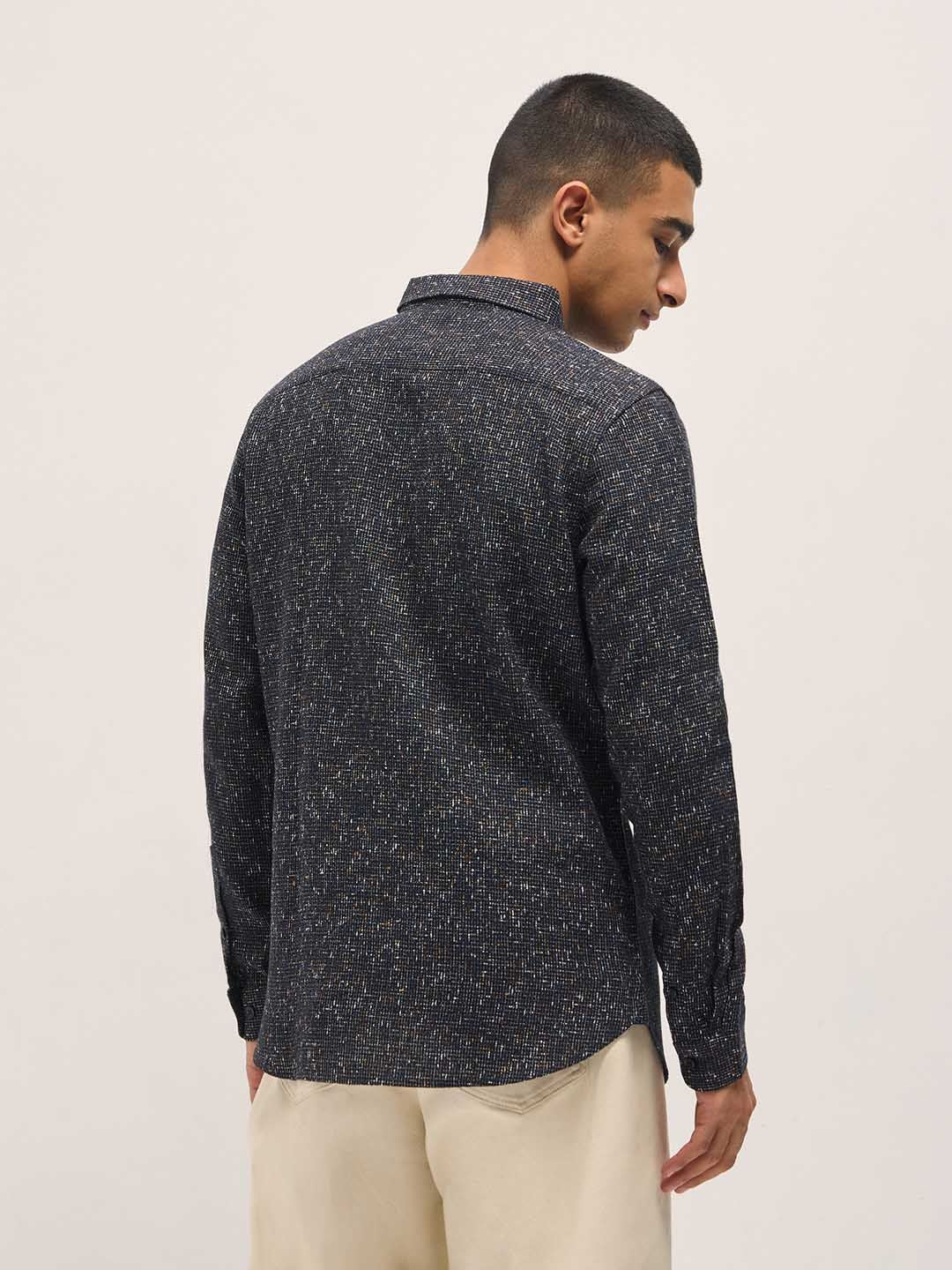 THE BEAR HOUSE Men Slim Fit Casual Shirt