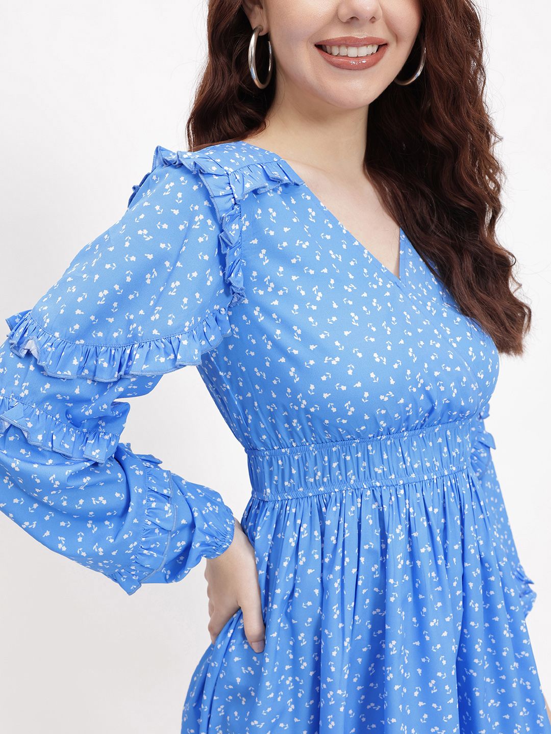 DressBerry Femme Fever Ruffle Ramble A-Line Dress