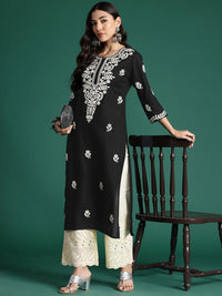 Indo Era Ethnic Motifs Embroidered Thread Work Kurta