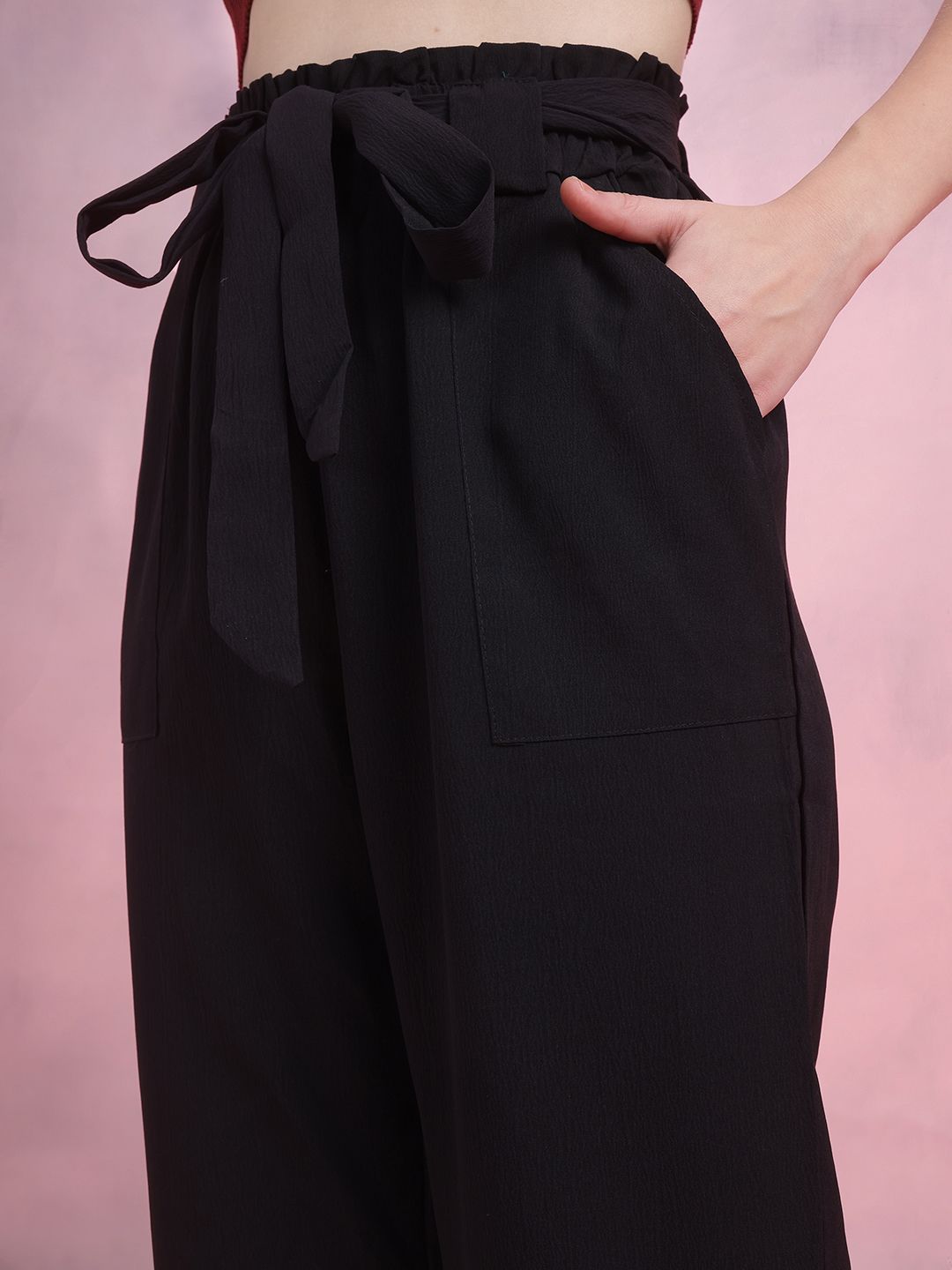 DressBerry Women Belted Trousers