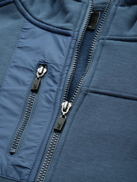 HRX by Hrithik Roshan Men Navy Blue Solid Hooded Bomber Jacket