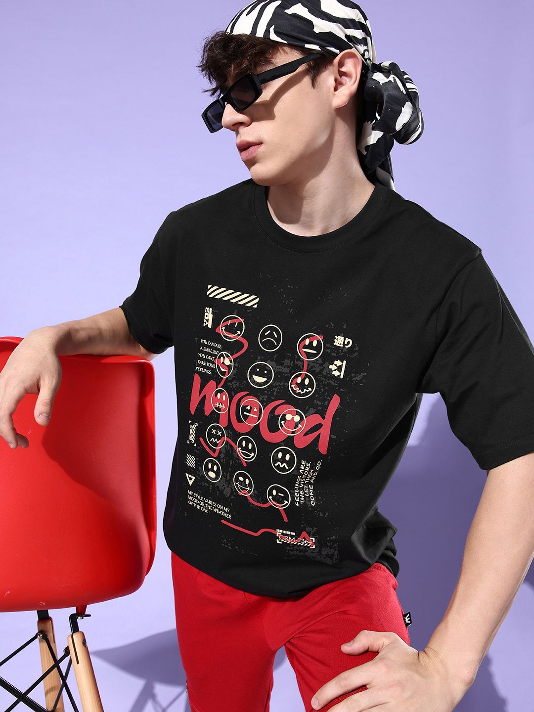 DILLINGER Printed Pure Cotton Oversized T-shirt