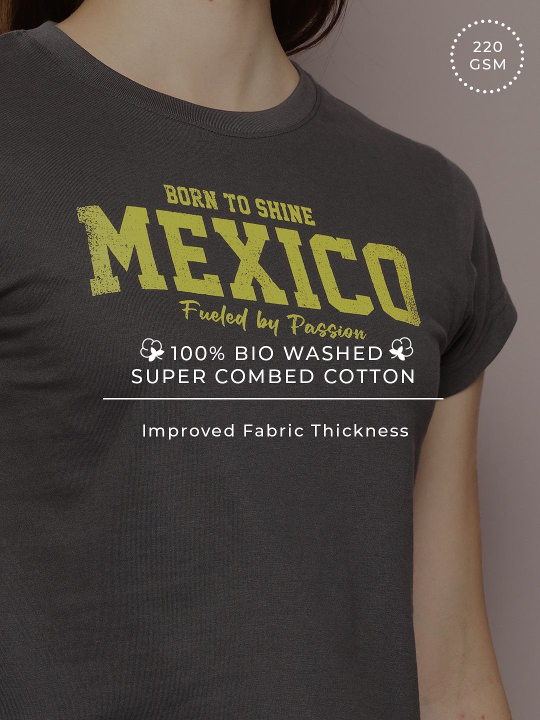 DILLINGER Womens Regular Cropped Short Sleeve Printed Tshirt