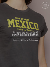 DILLINGER Womens Regular Cropped Short Sleeve Printed Tshirt