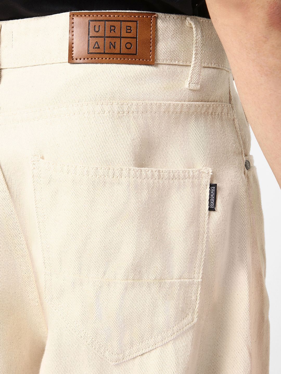 Urbano Fashion Men's Loose Baggy Fit Non-Stretchable Washed Jeans