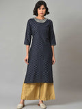 W Ethnic Motifs Printed Round Neck Kurta with Palazzos