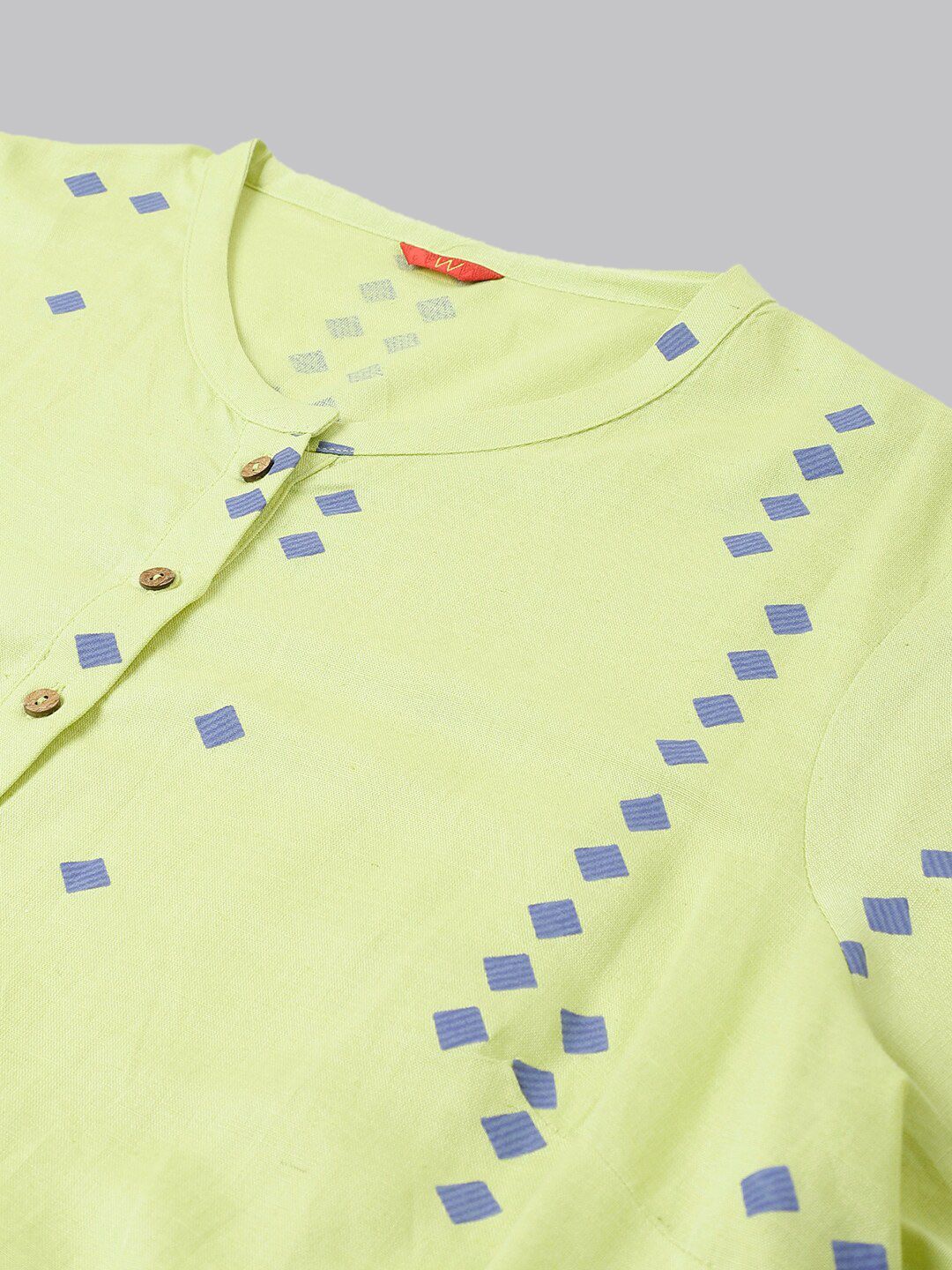 W Women Plus SizeRound Neck Geometric Printed Kurta