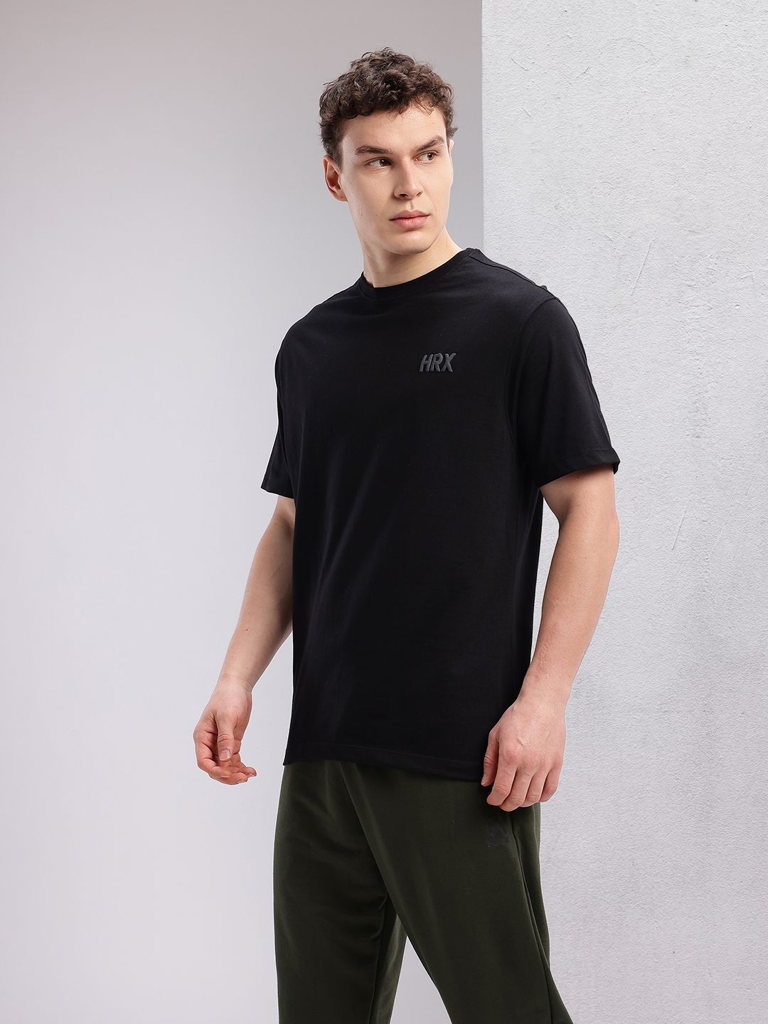 HRX by Hrithik Roshan Men Typography Puff Printed Training T-shirt