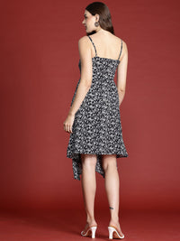 all about you Floral Print Asymmetric Wrap Dress