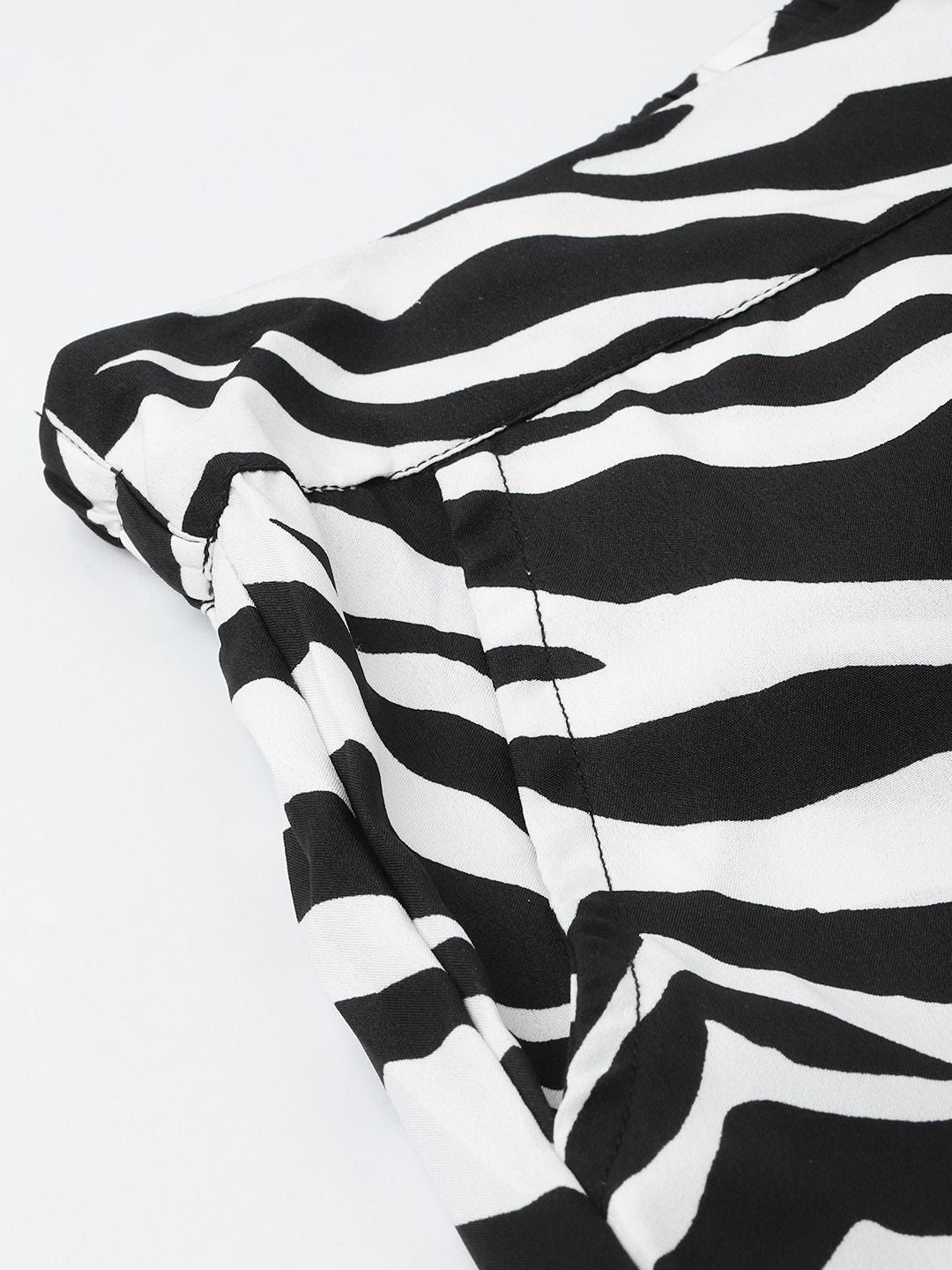 DressBerry Women Bringing Back the 90s Zebra Print Trousers