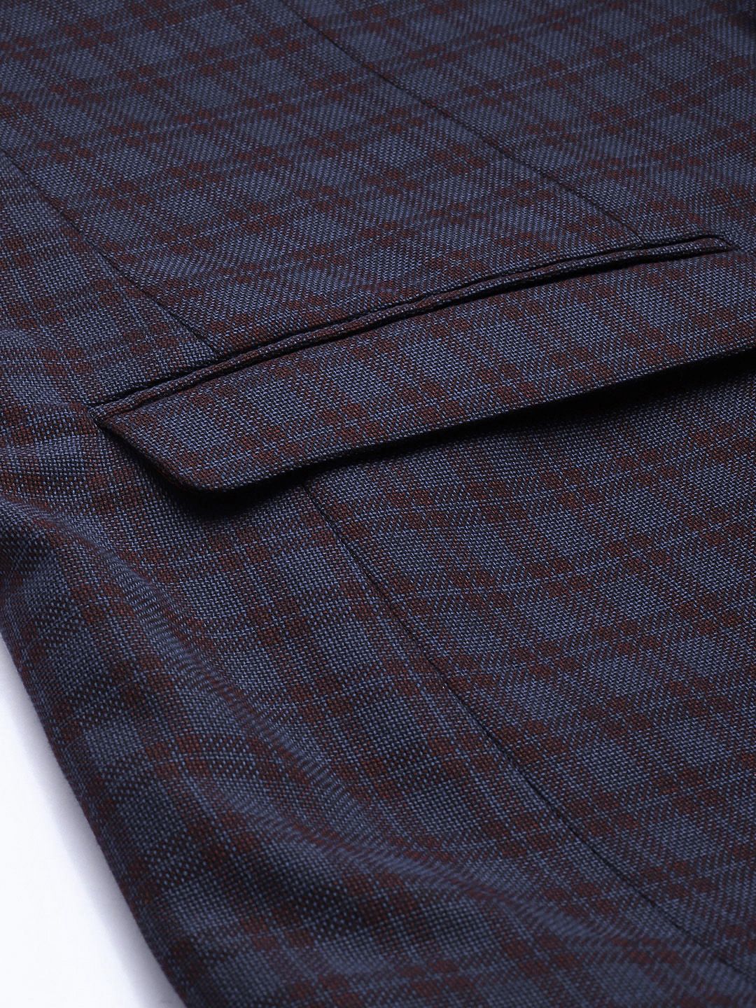 Raymond Men Contemporary Fit Checked Formal Blazer