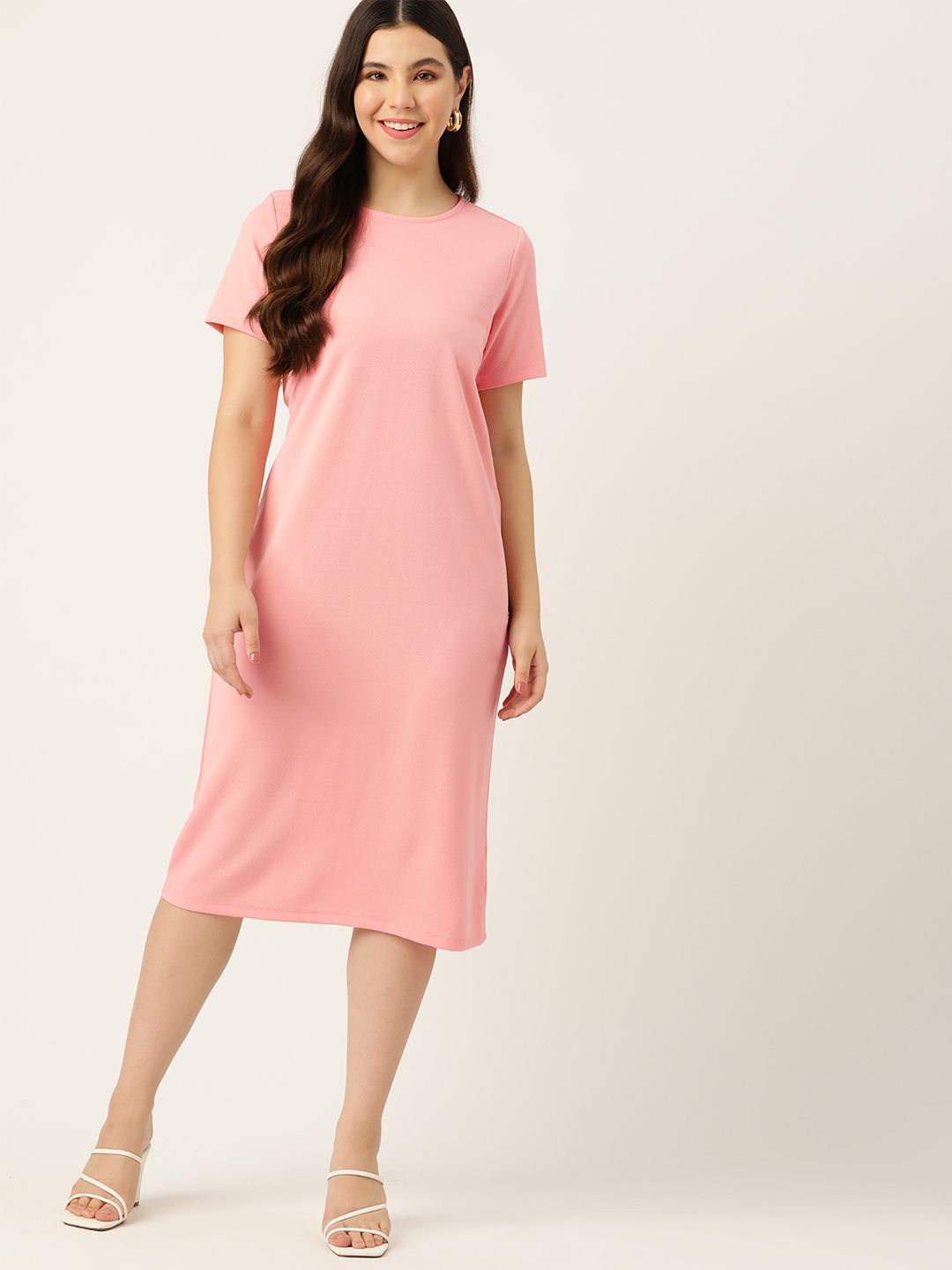 DressBerry Round Neck A-Line Dress