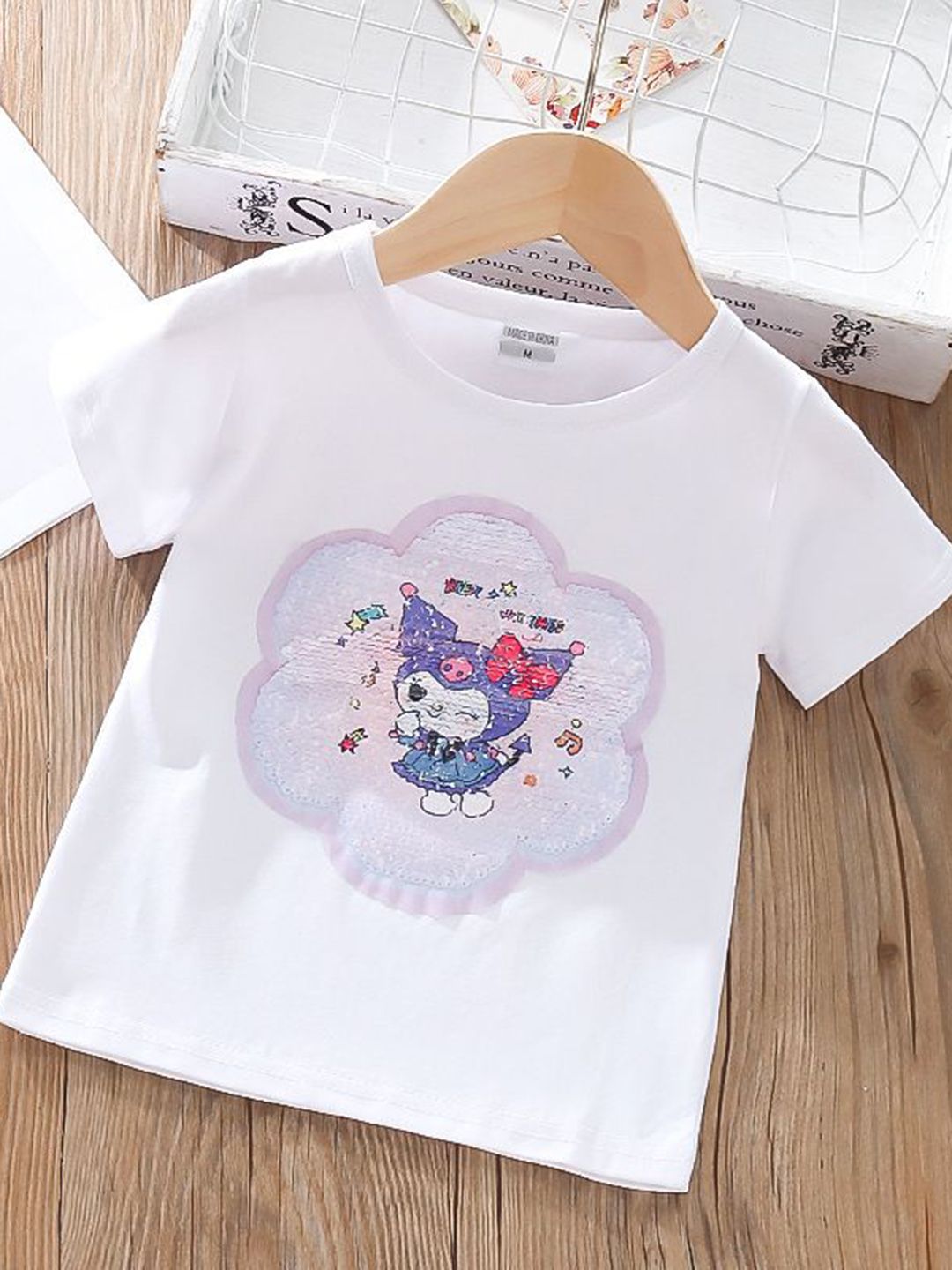 YK Girls Graphic Printed Round Neck Cotton T-shirt