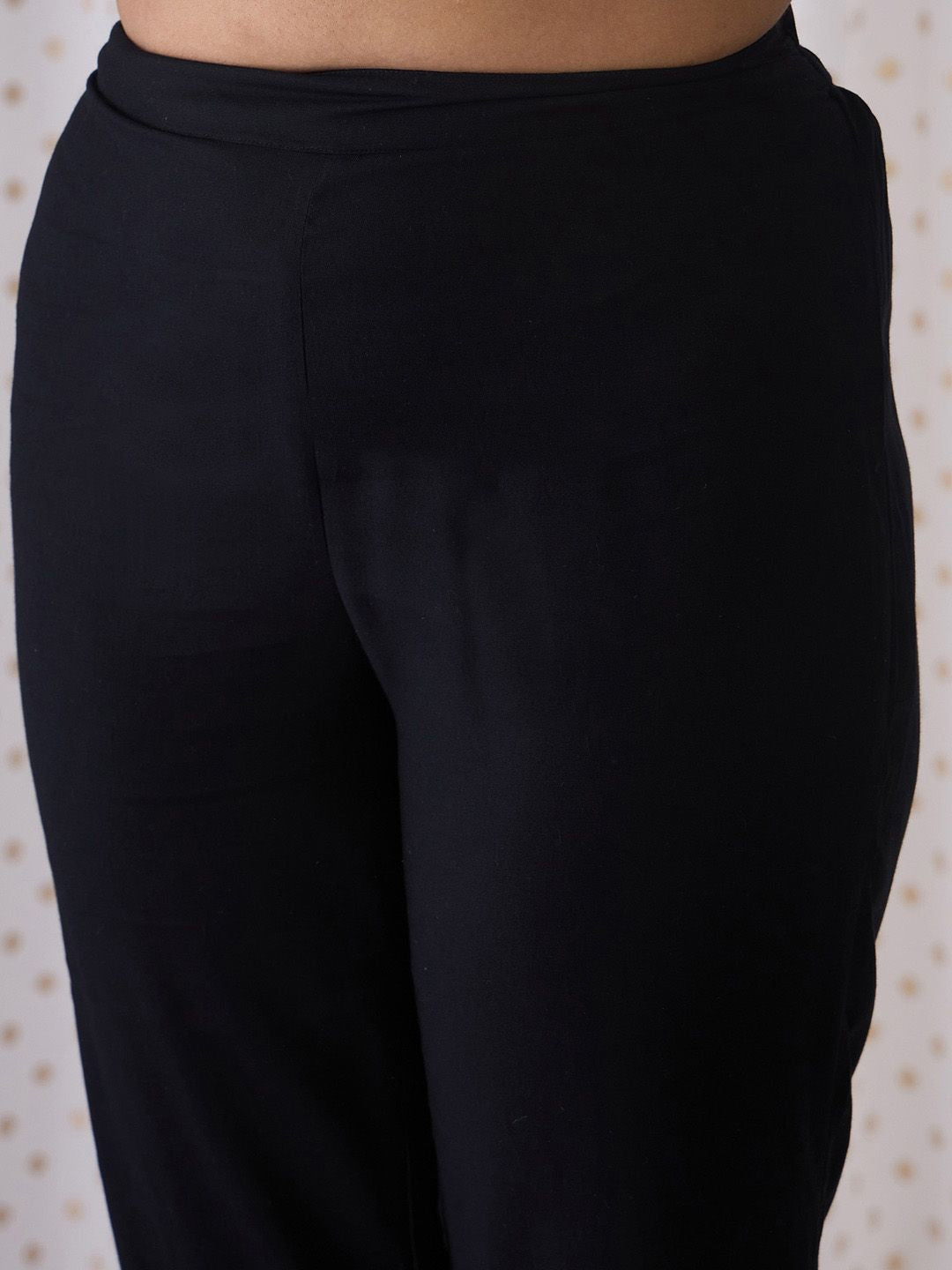 Indo Era Ethnic Embroidered Round Neck Straight Kurta with Trousers & Dupatta