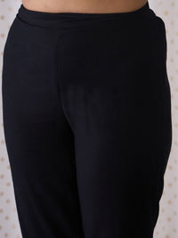 Indo Era Ethnic Embroidered Round Neck Straight Kurta with Trousers & Dupatta