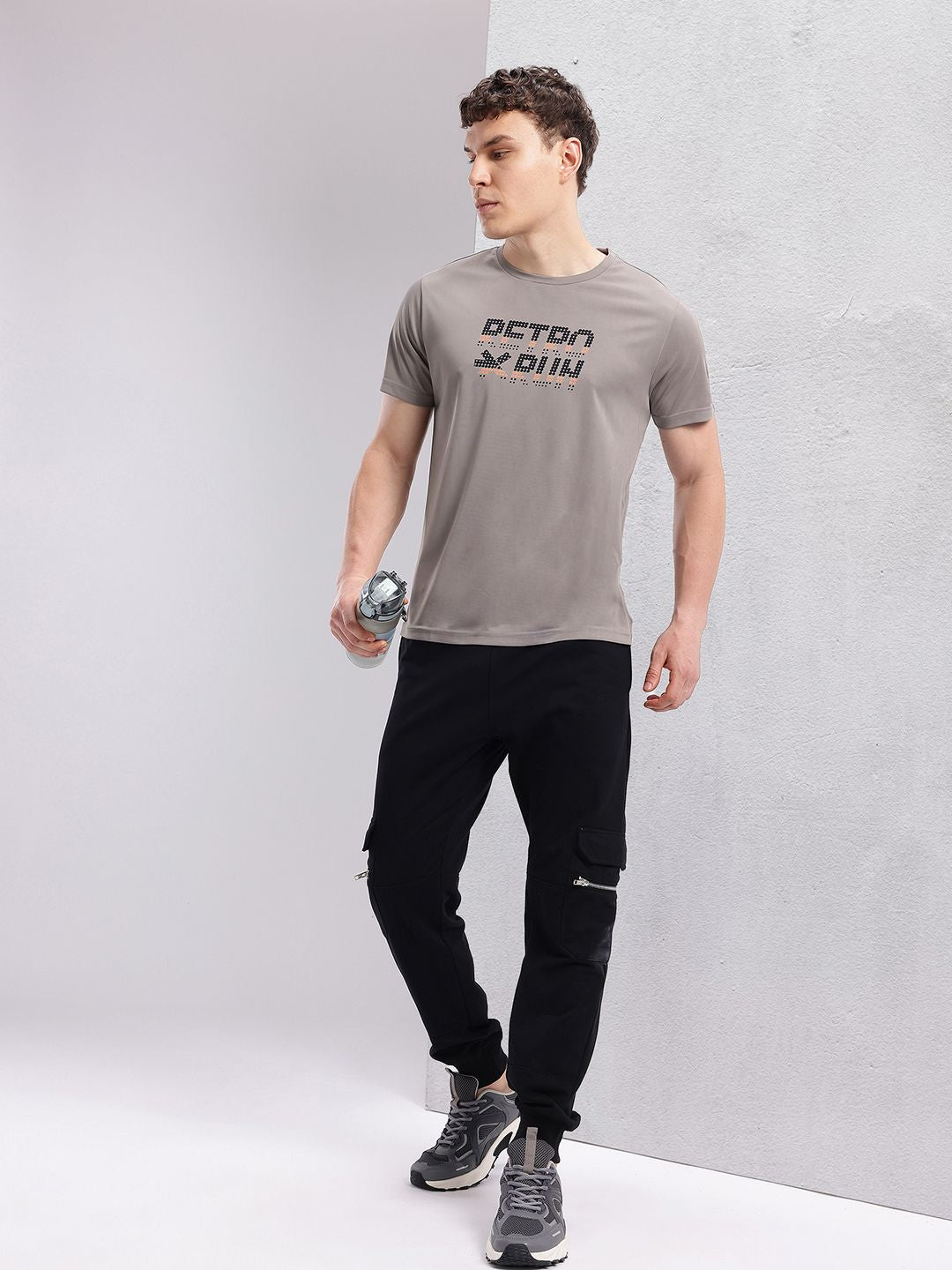 HRX by Hrithik Roshan Men Typography Printed Rapid-Dry Running T-shirt