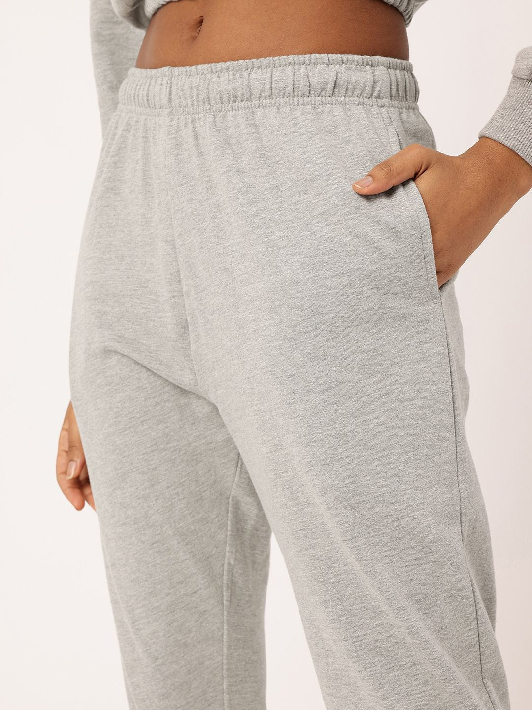 Kook N Keech Relaxed Crop Sweatshirt With Joggers Co-Ords Set
