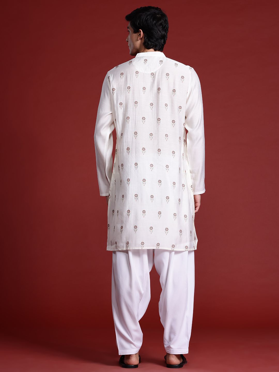 Anouk Floral Printed Regular Kurta with Salwar